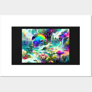 Color Globs | Rainbow Infinite Fungi Posters and Art